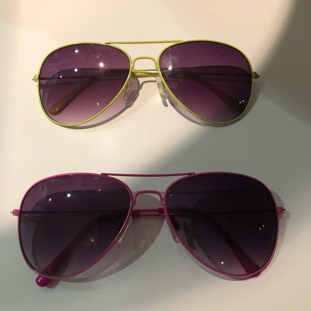 Bundle! 2 pairs of neon H&M Ladies Sunnies